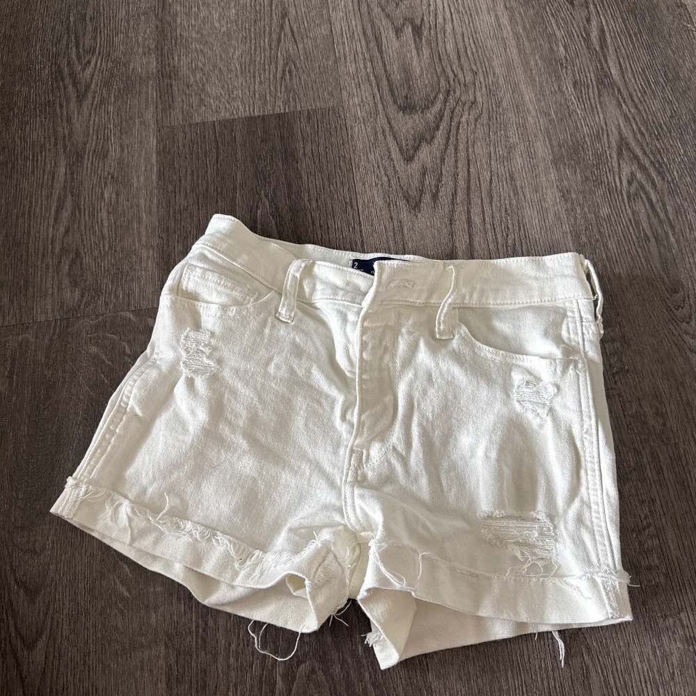 American Eagle Outfitters White Jean Shorts